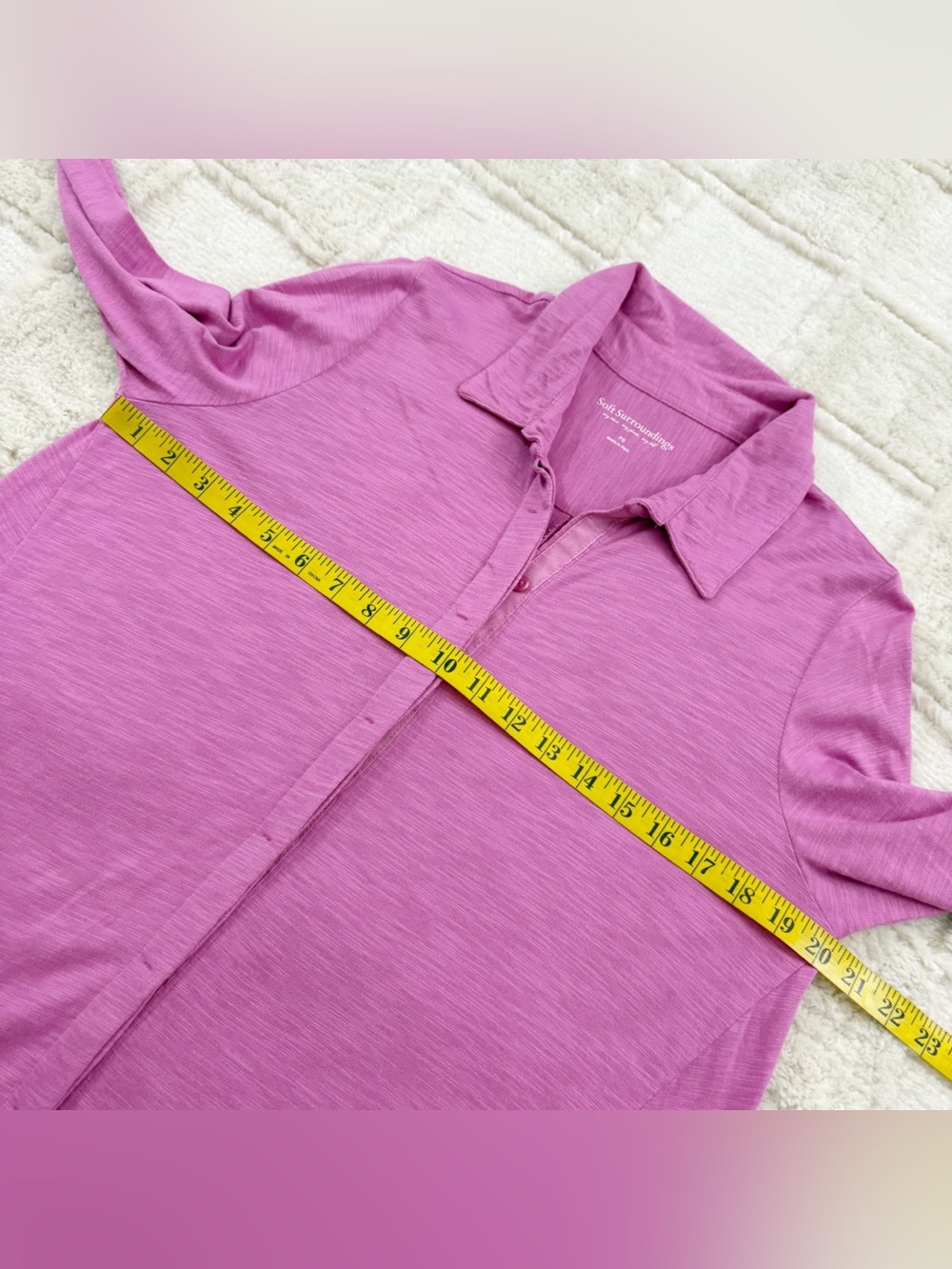 Soft Surroundings Button Down Tunic Top Petite Small - Picture 13 of 13